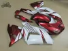 Chinesisches Spritzguss-Verkleidungsset für Kawasaki Ninja ZX-14 2006 2007 2008 ZX14R 06 07 08 ZX-14R rot-weißes Motorrad ABS-Kunststoff-Verkleidungsteile