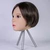 Real Fake headform, hair braiding, make-up model,Jewelry Packaging head mannquin simulation doll, head model for Wigs stands gift D105