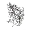 Petit bras pleine fleur temporaire imperméable autocollants de tatouage cerf chat hibou pour femmes hommes corps Art1068856