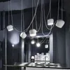 Скандинавская личности DIY паук кулон свет белый или черный барабан абажур современный подвеска лампа регулируемый подвесной светильник барабану