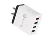 4 USB Laddare 5V 3A Travel Adapter Portable Wall Charger EU / US för iPhone X 11 Samsung S10 Android Factory Outlet