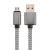 Snelle oplaadkabels Gevlochten Nylon Stof Type C USB C Micro USB-kabel voor Samsung HTC Android-telefoon