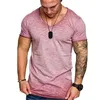 Edifício New Verão Body Fitness T Shirt For Men 5 Mens Cor Designer T Top Moda manga curta Men Camiseta