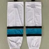 Nuevos niños jóvenes Hombres azul hielo calcetines de hockey Negro calcetines de formación 100% poliéster equipos de práctica calcetines de hockey