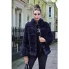 CP Winter Faux Fur Coat Women Fashion Stand Collar Jacka Kvinnor Elegant Patchwork Overcoat Kvinna Ladies CP284