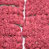2 cm 144 pcs Artificielle PE Mousse Rose Fleur DIY Ours En Peluche Roses pour La Décoration De Mariage À La Main Cadeau Rose Bouquet Guirlande Fleurs