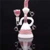 10In Rotate Decors Hookah Glass Bongs Recycler Oil Rigs met 14mm Rotate Decors Bowl Inclusief Wereldwijde levering