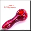 Glass Spoon Pipes pipa per fumare fatta a mano I colori possono variare di 3,5 "da Radiant Factory
