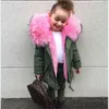 Kinderen Winter uitgesteld voor meisjes jassen en jassen kinderen faux bont kraag afneembare dikker jas voor babyjongen