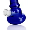 Blue Big Belly Glass Bong Heady Trevlig rökande bubblare för tobaksvattenrör dab oljeriggar med skålrökningstillbehör