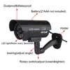 4 pièces (1 sac) fausse caméra factice étanche caméra de vidéosurveillance extérieure intérieure factice fausse caméra nuit lumière LED Surveillance vidéo
