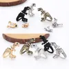 Dinasaur Ear studs with Gem Alloy Animal Earrings with Diamond Body Jewelry Gift for Women Teen Girls