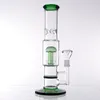 Straight Tube Glass Bong Hookahs Honeycomb Dab Rig Birdcage Perc Water Pipes Oil Rigs For Smoking With Banger Bowl