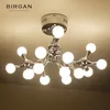 Modern Lamps LED Ceiling Lamp Round Chandelier Creative Home Cafe Personality Restaurant Hotel Molecular Pendant Light