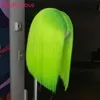 Brésilien Remy Perruques de cheveux humains Lace Front perruques pour les femmes 8" à 14" Neon vert perruque densité de 150%