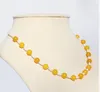 Hand Knotted beautiful 3-4mm natural freshwater cultured pearl 8 -9mm green/ black/yellow/red agate necklace 45cm fashion jewelry