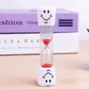 3 Minutes Sand Timer Clock Smiling Face Hourglass Decorative Household Kid Toothbrush Timer Sand Clock Gifts Christmas Ornaments Temporizador De Arena De 3 Minutos