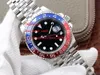 고품질 시계 40mm GMT 126710 BLRO 126710Blro Pepsi Red Blue Bezel Asia 2813 Movement Automatic Mens Watch Watc301s