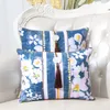 Luxury Tassel Clover Cypress Fabric Cover Cushion Pillow Case Christmas Home Decor Chinese style Lumbar Pillow Cover Sofa Chair Cushions