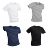 Mens Athletic Shirts Anti-Dirty Vattentät Andningsbar Super Mjukt Tyg Snabbtorkad anti-bakteriell kortärmad T-shirt