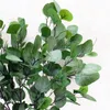 Artificial Eucalyptus Leaf Plant Plastic Greenery brown & green colors for Home Party Decorations Floral Arrangement Part