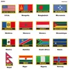 Nationale bestickte Aufnäher zum Aufbügeln und Aufnähen, Flaggen-Patches, Abzeichen, Landesflagge