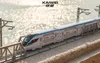 KW 50 CM Diecast Alloy High-speed Railway Train Model Toy, Magnetic Connection, Pull Back, Ornament Xmas Boy Birthday Gift,Collect,MS906,2-1