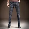 Männer Jeans 2021 Herbst Ankünfte Männer Qualität Smart Casual Männliche Denim Hosen Gerade Slim Fit Schwarz Blau Hosen Yong Man1