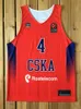 Milos Teodosic # 4 Serbien Srbija Moskau CSKA Basketball Jersey Euroleague Print Custom Jeder Name Nummer 4XL 5XL 6XL JERSEY