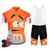 2024 Pro Cartoon Team Cycling Jersey Krótki 9d Zestaw MTB Bike Odzież Ropa Ciclismo Rower noszenie ubrania męskie maillot cuotte