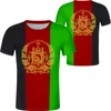 Afghansk manlig ungdom t-shirt Anpassad namn nummer AFG Slam Afghanistan Arab T-shirt Persian Pashto Islamic Print Text PO Flag