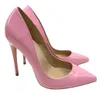 Hot Sale- New Pink Patent Leather Pointed High-heeled Shoes 12cm 10cm 8cm sexy Thin Heel Stiletto Shoes Pumps Boots ,Women Dress Shoes