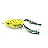 HENGJIA Soft Frog fishing lure 6cm 12g 5 colors with Skirt Feather Fiishing Tackle Boxed Artificial pesca fishing bait