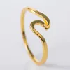 925 Sterling Silver Wave Ring Fashion Summer Beach Wave Pierścień dla kobiet Rozmiar 5 6 7 8 9 10
