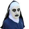 NUN VALAK MASK DELUXE LATEX SCARYフルヘッドハロウィーンコスプレコスチュームアクセサリーハロウィーンパーティーマスクRRA21406542772