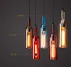 2020 Vintage LED Kronleuchter Lampe E27 Rotwein Flasche Glas Anhänger Licht Restaurant Cafe Bar Hotel Wein Flasche Hängen Lampen