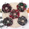 Julflickor Hår Scrunchy Ring Elastic Hair Bands Snowflake Red Plaid Tyres Sports Dance Scrunchie Soft Hairband M5483263822