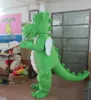 2020 Costume de mascotte de dragon vert / violet de haute qualité avec des ailes pour adulte à porter à vendre