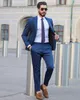 Новые поступления Бургундия Groom Tuxedos One Begets Surecliced ​​Groomsmen Groomsmen Best Man Best Mountse Wedding Suits (куртка + брюки + галстук) 0089