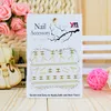 Naill Art 3D Nail Sticker Waterproof Gold Plated Tips Decals Foil Sticker Manicure Sticker Selfadhesive Brand Logo 30Sheet Differ2896260