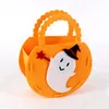 Sacchetto di caramelle di Halloween per bambini Sacchetto regalo in tessuto non tessuto Cestino di caramelle di zucca Sacchetto di caramelle di Halloween per bambini Fornitura per feste di Halloween felice