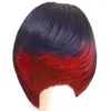 2020 Hot selling Wig European and American Women's Fashion Realistic Natural High Temperature Silk Short Straight Hair Wig Headgear