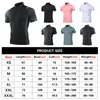 2022 Yeni Golf Giyim Nefes erkek Yaz Spor Gömlek Fitness Spor Yaka T-Shirt
