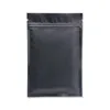 Black Plastic mylar bags Aluminum Foil Zipper Bag for Long Term food storage and collectibles protection two side colored