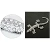 Autocollants de voiture 3D Solid Diamond Metal Gecko modifiés Decals264r