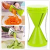 Cuisine créative coupe-légumes multifonctionnels trancheuse en spirale Gadget de cuisine entonnoir outil de coupe de fil rotatif carotte Shredde2329075