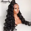 Luźna peruka fali koronkowe przednie ludzkie peruki włosy 360 koronkowa frontalna peruka falowa Virgin Remy Peruvian Hair Wcześniejsza