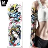 Sexy waterdichte tijdelijke tattoo sticker volledige arm mouw grote schedel tattoo stickers stickers body art nep tatoeages voor mannen vrouwen8524582