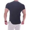 Nuova maglietta firmata da uomo T-shirt da corsa da uomo Maglietta da palestra bodybuilding Abbigliamento fitness T-shirt sportiva da corsa traspirante