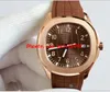 9 Farben-Mann-Armbanduhr 40mm-Mann-Armbanduhr 5168G-001 5167A-001-Gummibügel-Automatik Edelstahl-Armband Luxus-Mann-Uhr